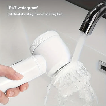Electric Spin Cleaning Brush,USB Rechargeable Handheld Kitch Cleaner Coldless Rotary Brush, Power Brush Bathroom Rechargeable Brush, Automatic Rotary Power Cleaning Brush For Cleaning